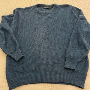 Vintage ashworth golf sweater golf man logo at chest 100% cotton made USA L